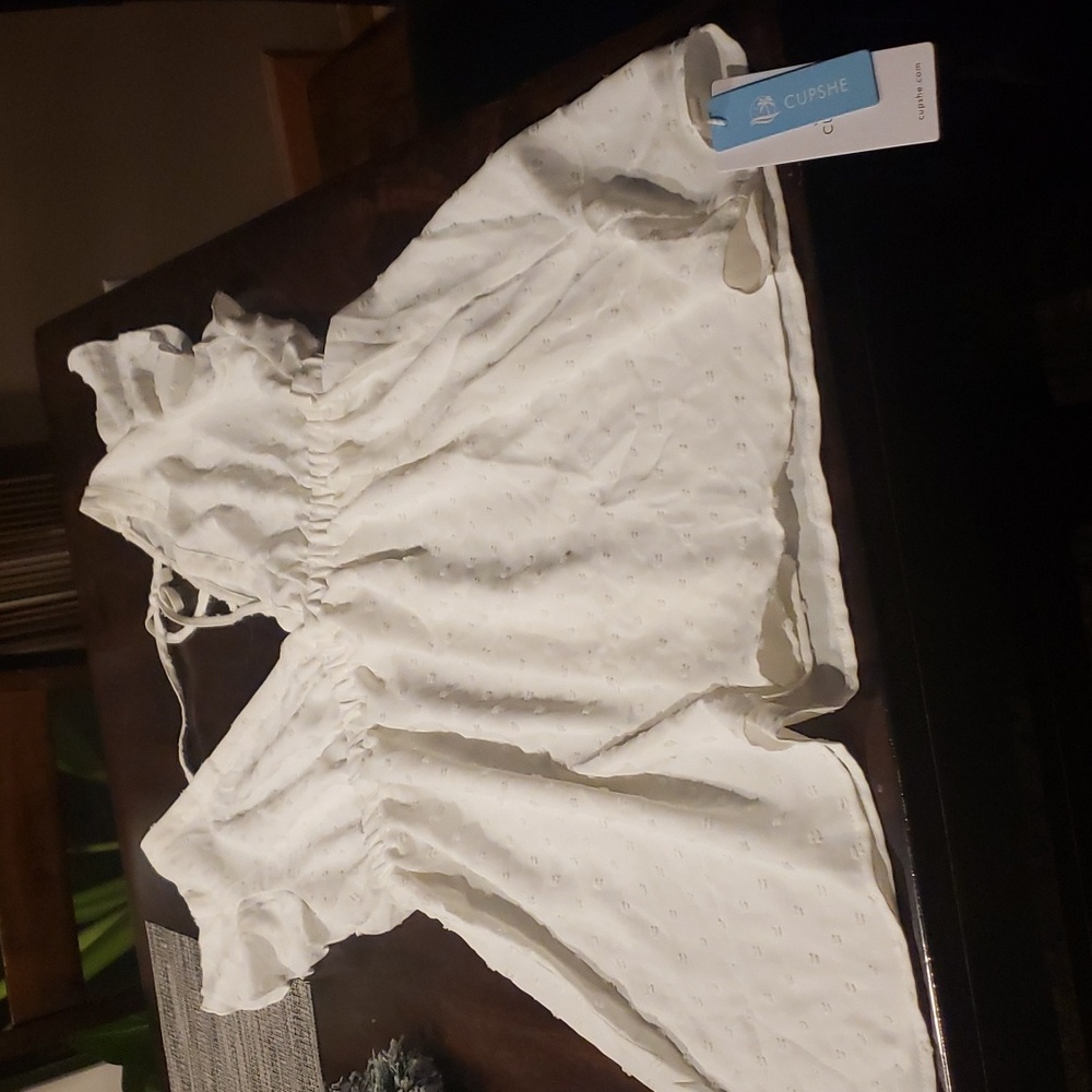 Cupshe White Coverup NWT